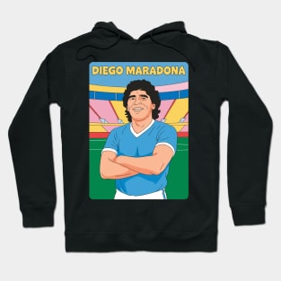 Diego Maradona Pop Art Original Illustration Hoodie